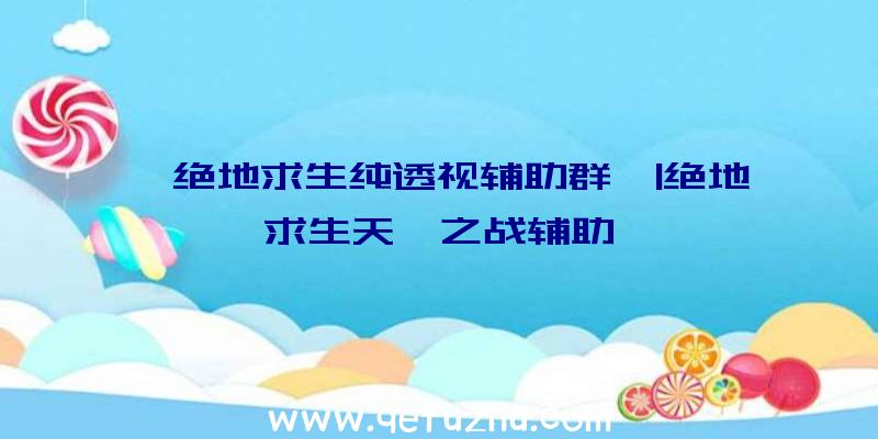 「绝地求生纯透视辅助群」|绝地求生天籁之战辅助